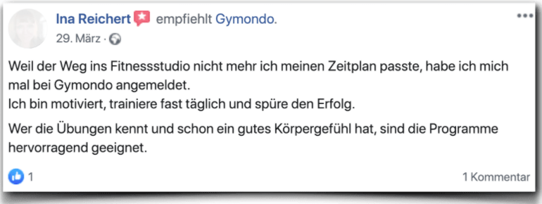 Gymondo erfahrunsbericht Bewertung Kritik Gymondo