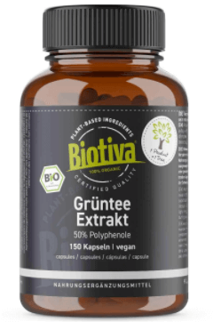Biotiva Gruentee Extrakt Tabelle