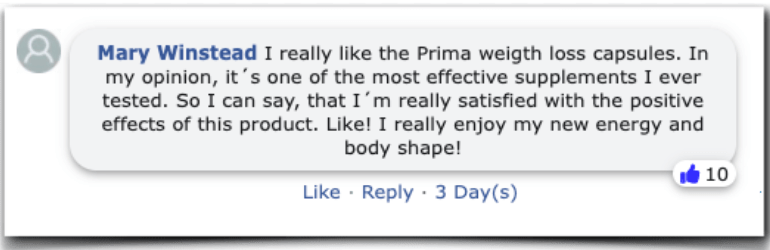 Prima减肥体验体验产品评审